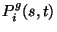 \( P_{i}^{g}(s,t) \)