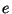\( e \)